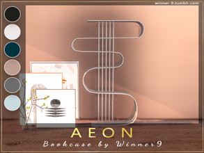 Sims 4 — Aeon Bookcase by Winner9 — Bookcase from my office set Aeon, you can find it easy in your game by typing Winner9