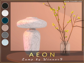 Sims 4 — Aeon Lamp by Winner9 — Lamp from my office set Aeon, you can find it easy in your game by typing Winner9 or Aeon