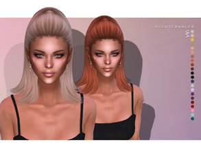 Sims 4 — Nightcrawler-Lava (HAIR) by Nightcrawler_Sims — NEW HAIR MESH T/E Smooth bone assignment All lods 22colors Works