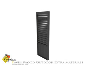 Sims 4 — Ravenswood Exterior Divider with Open Panel by Onyxium — Onyxium@TSR Design Workshop Outdoor And Garden