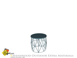 Sims 4 — Ravenswood Stool by Onyxium — Onyxium@TSR Design Workshop Outdoor And Garden Collection | Belong To The 2020