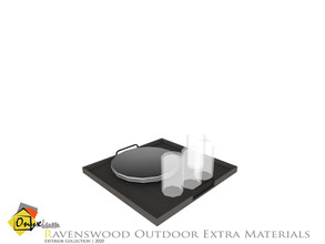 Sims 4 — Ravenswood Tray, Plates And Glasses by Onyxium — Onyxium@TSR Design Workshop Outdoor And Garden Collection |