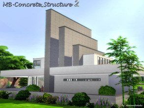 Sims 4 — MB-Concrete_Structure2   by matomibotaki — Modern and unique family home for your hard to pleased Sims, with