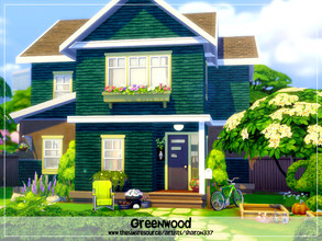 Sims 4 — Greenwood - Nocc by sharon337 — Created for: The Sims 4 30 x 20 lot. Value $117,161 3 Bedroom 3 Bathroom . This
