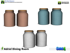 Sims 4 — kardofe_Adriel Dining Room_Jars by kardofe — Two bottles with cork, decorative, in three different options 
