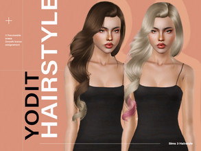 Sims 3 — LeahLillith Yodit Hairstyle by Leah_Lillith — Yodit Hairstyle All LODs Smooth Bones Custom CAS thumbnail 