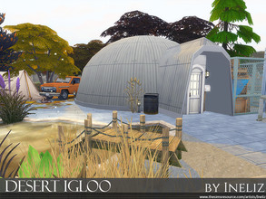 Sims 4 — Desert Igloo by Ineliz — The Desert Igloo is a small studio home for sims that want to move out of their starter