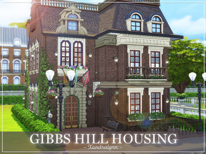 Sims 4 — Gibbs Hill Housing by Xandralynn — Gibbs Hill Housing is a two-story student dormitory that features a total of