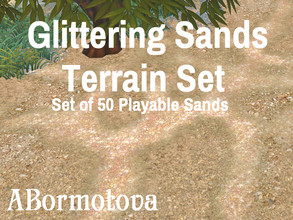 Sims 4 — Glittering Sands Terrain Set by abormotova2 — Terrain set of glittering sands for Sim beaches, and private