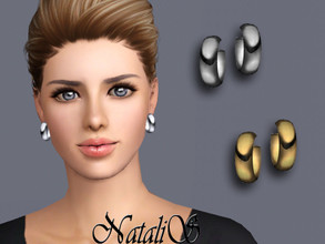 Sims 3 — NataliS TS3 Flat hoop earrings by Natalis — Flat hoop earrings. FT-FA-FE