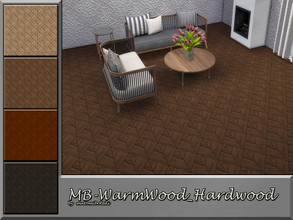 Sims 4 — MB-WarmWood_Hardwood by matomibotaki — MB-WarmWood_Hardwood, elegant wooden parquet floor, comes in 4 different