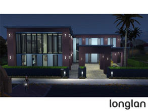 Sims 4 — MODERN HOUSE LONGLAN NO.CC by pangpangza147 — MODERN HOUSE LONGLAN area 40X30 bedroom 3 bathroom 2 NO.CC I hope