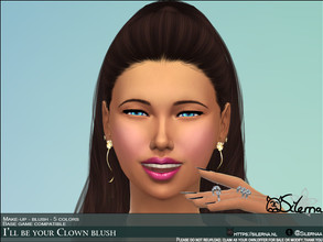 Sims 4 — Clown Blush by Silerna — Your sim won't look like one don't worry! I just thought it would be a fitting name for