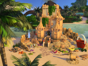 Sims 4 — Sandcastle by VirtualFairytales — Look what someone left behind on the beach: a sand- uhh... brand new small