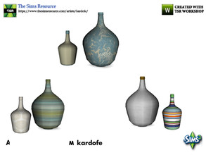 Sims 3 — kardofe_Adriel Dining Room_Bottles by kardofe — Set of two bottles, in three different options