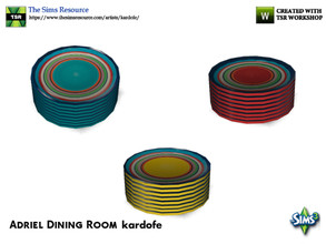 Sims 3 — kardofe_Adriel Dining Room_Dishes2 by kardofe — Group of stacked plates