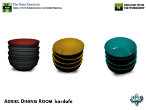 Sims 3 — kardofe_Adriel Dining Room_Dishes3 by kardofe — Stacked bowl group