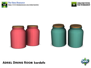 Sims 3 — kardofe_Adriel Dining Room_Jars by kardofe — Two bottles with cork, decorative