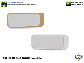 Sims 3 — kardofe_Adriel Dining Room_Mirror by kardofe — Wall mirror with wooden frame