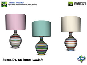 Sims 3 — kardofe_Adriel Dining Room_TableLamp by kardofe — Table lamp with very colorful decoration, in three different