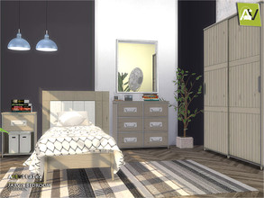 Sims 4 — Jarvis Bedroom by ArtVitalex — - Jarvis Bedroom - ArtVitalex@TSR, Mar 2020 - All objects three has a different