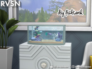 Sims 4 — Sofishticated DIY Mini Aquarium by RAVASHEEN — The Sofishticated DIY Mini Aquarium is an ideal starter fish tank