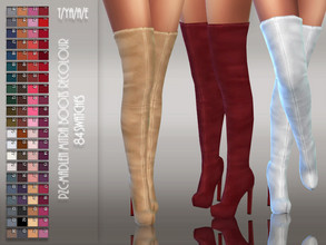 Sims 4 — PZC-Madlen Mitra Boots Recolour(Mesh Included) by Pinkzombiecupcakes — -PZC-Madlen Mitra Boots Recolour with 84