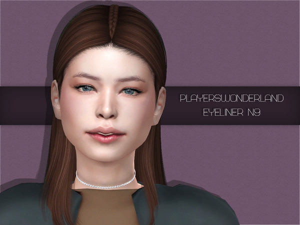 Sims 4 — Eyeliner N9 by PlayersWonderland — _Handdrawn _1 Swatch _Csutom thumbnail