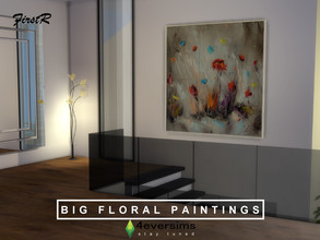 Sims 4 — Big Floral Paintings - BASE GAME by FirstR2 — New big paintings for your Sims. Enjoy!