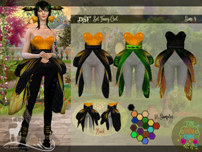 Sims 4 — DSF SET FAIRY CIEL by DanSimsFantasy — Attire for spring fairies, represents the beauty of bees, ideal to insert