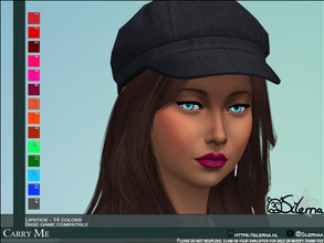 Sims 4 — Carry Me by Silerna — Beautiful shiny lipstick in 14 colors. Including bright colors so that they can be on for