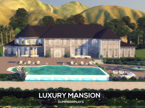 Sims 4 — Luxury Mansion by Summerr_Plays — This Million Simoleon mansion is for the richest sims only. The home a