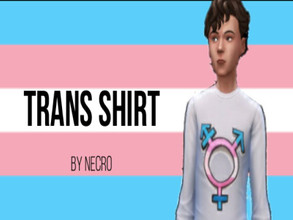 Sims 4 — Transgender shirt  by NecroOfficial — So I made a shirt for trans people. I hope you will like it!