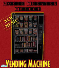 Sims 2 — Movie Theater Set - Vending Machine by elmazzz — This is an animated vending machine that vends 3 foods! Created