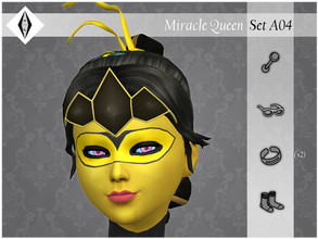 Sims 4 — Miracle Queen - SetA04 - Glasses - Crown by AleNikSimmer — THIS PACK HAS ONLY THE CROWN. -TOU-: DON'T reupload