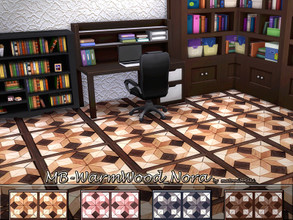 Sims 4 — MB-WarmWood_Nora by matomibotaki — MB-WarmWood_Nora, elegant inlaid work wooden floor , comes in 4 different