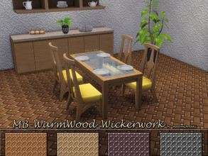 Sims 4 — MB-WarmWood_Wickerwork by matomibotaki — MB-WarmWood_Wickerwork, criss-cross wooden floor, comes in 4 different