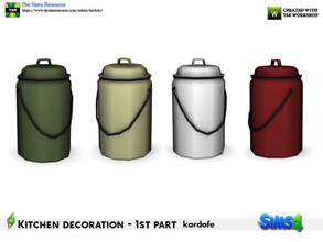 Sims 4 — kardofe_Kitchen decoration_Rustic dairies by kardofe — Old porcelain milk jug, large size, decorative, in four