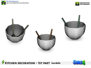 Sims 4 — kardofe_Kitchen decoration_Salad bowl by kardofe — Large salad bowl with two wooden spoons, in three different