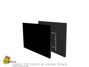 Sims 4 — Jersey Wall Television by Onyxium — Onyxium@TSR Design Workshop Living Room Collection | Belong To The 2020 Year