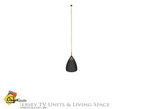 Sims 4 — Jersey Ceiling Lamp Medium by Onyxium — Onyxium@TSR Design Workshop Living Room Collection | Belong To The 2020