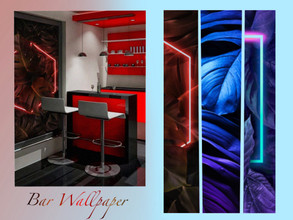 Sims 4 — Bar Wallpaper by disu — If you want to step up your design game then this wallpaper is for you. It was designed