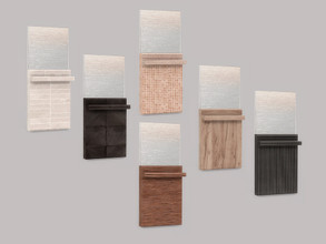 Sims 4 — Bathroom Angi Decor - Sculpture Wall by ung999 — Bathroom Angi Decor - Sculpture Wall Color Options : 6 Located