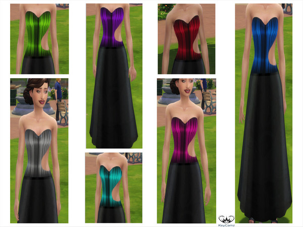 Sims 4 — KeyCamz Dress 10 - Spa Day needed by ErinAOK — 7 swatches Game tested Spa Day & City Living used