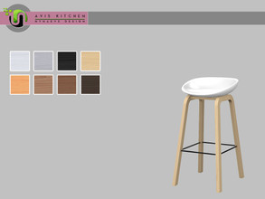 Sims 4 — Avis Counter Stool by NynaeveDesign — Avis Counter Stool Found under: Comfort - Miscellaneous Price: 183 Tiles: