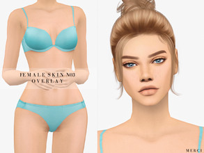 Sims 4 — Female Skin N03 Overlay by -Merci- — Overlay version of Female Skin N03 -Skin for female sims and it comes 3