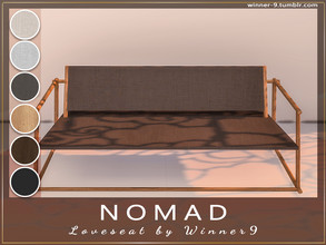 Sims 4 — Nomad Loveseat by Winner9 — Loveseat from my living room Nomad, you can find it easy in your game by typing
