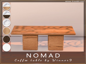 Sims 4 — Nomad Coffee table by Winner9 — Coffee table from my living room Nomad, you can find it easy in your game by