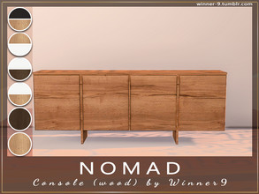 Sims 4 — Nomad Console wood version by Winner9 — Console wood version from my living room Nomad, you can find it easy in
