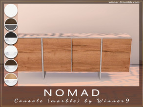 Sims 4 — Nomad Console marble version by Winner9 — Console marble version from my living room Nomad, you can find it easy